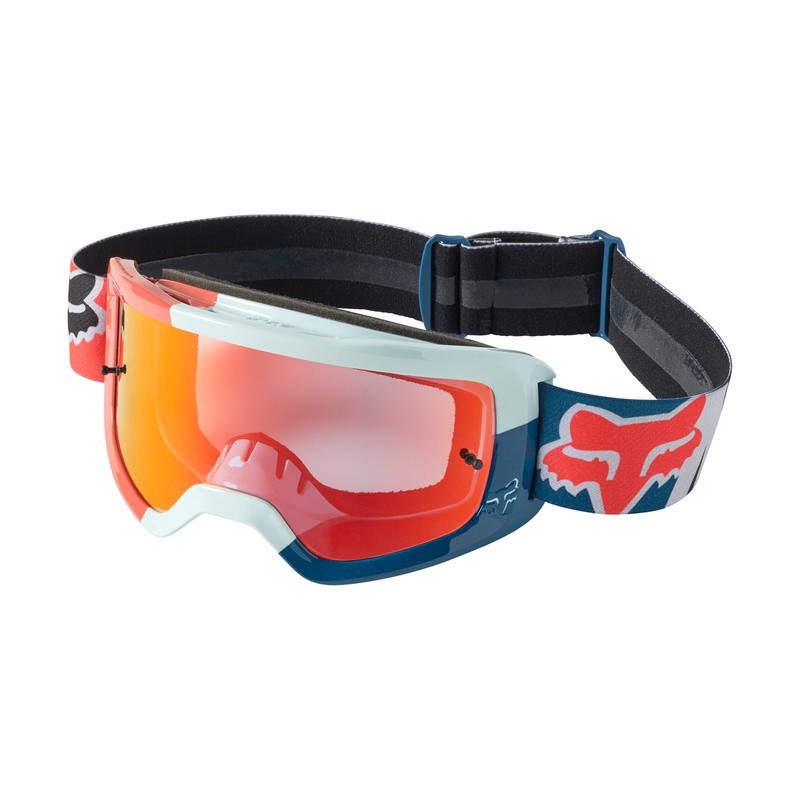GOGLE FOX MAIN TRICE SPARK GREY/ORANGE - SZYBA RED MIRRORED (1 SZYBA W ZESTAWIE) ENDURO CROSS