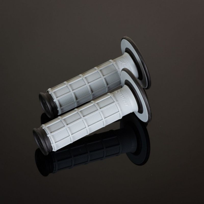 RENTHAL MANETKI MX DUAL COMPOUND FUL WAFFLE GREY, DWUSKŁADNIKOWE, KOL