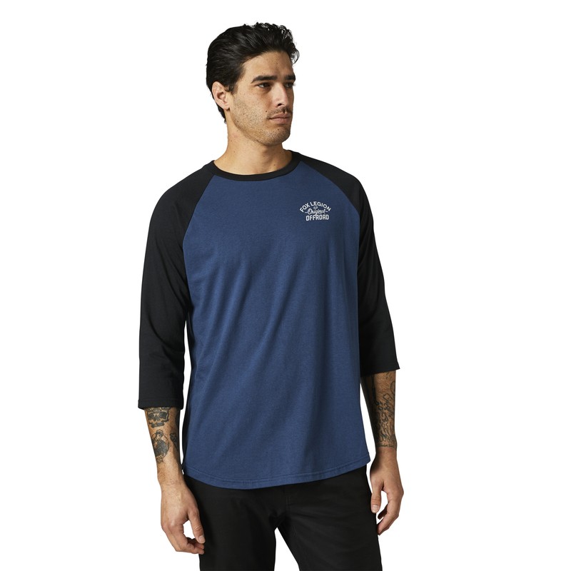 KOSZULKA FOX ORIGINAL SPEED 3/4 RAGLAN DARK INDIGO  ENDURO CROSS