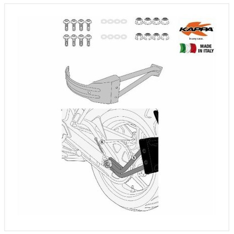 KAPPA MOCOWANIE BŁOTNIKA KRM02 YAMAHA MT-07 TRACER (16-19) - ZASTĘPU