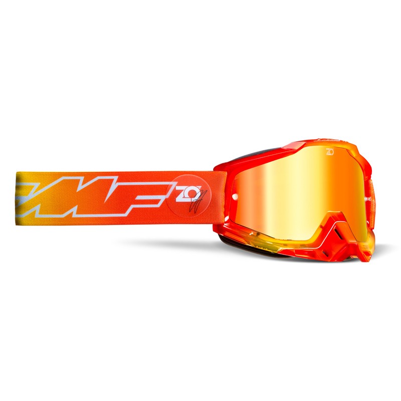 GOGLE FMF POWERBOMB BORNE RED - SZYBA MIRROR RED