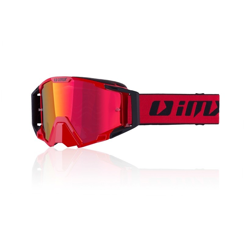 GOGLE IMX SAND RED/BLACK MATT - SZYBA RED IRIDIUM + CLEAR (2 SZYBY W ZESTAWIE) ENDURO CROSS