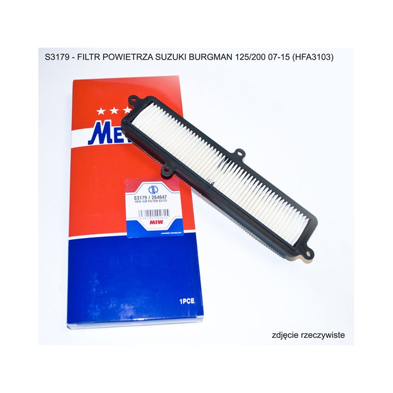 MIW (MEIWA) FILTR POWIETRZA SUZUKI BURGMAN 125/200 07-15 (HFA3103) (50
