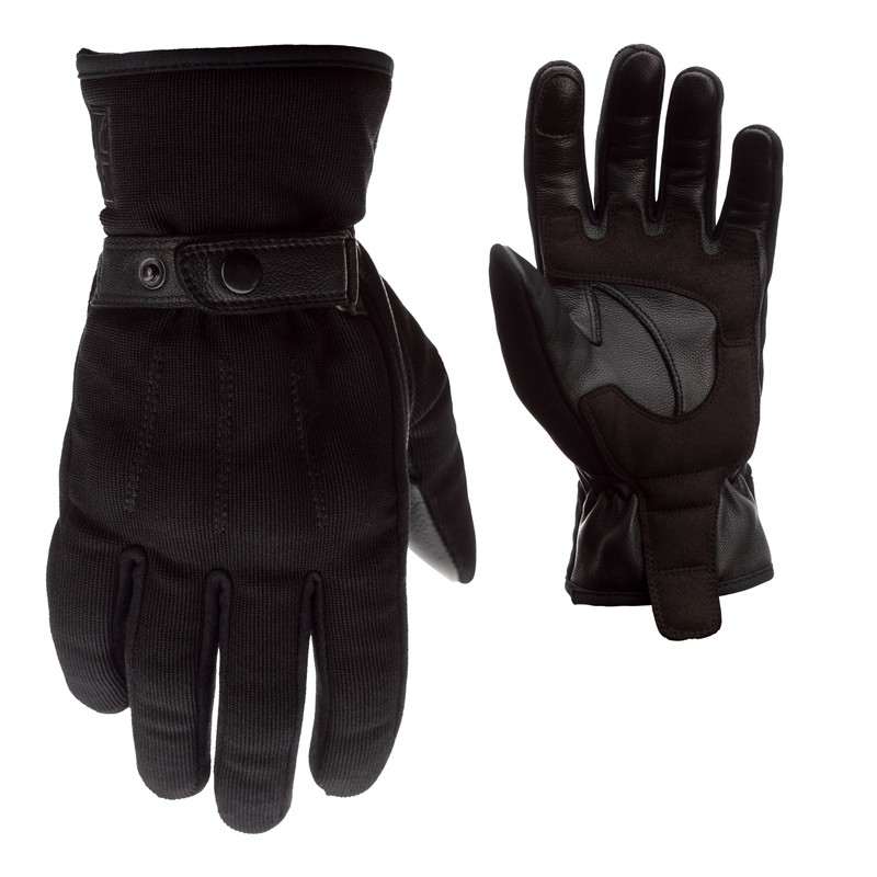 RĘKAWICE SKÓRZANO-TEKSTYLNE RST SHOREDITCH BLACK  (2273)