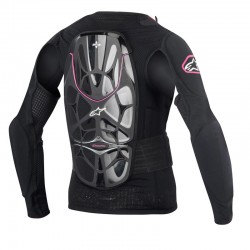 KOSZULKA Z OCHRANIACZAMI ALPINESTARS LADY STELLA BIONIC BLACK/PURPLE 