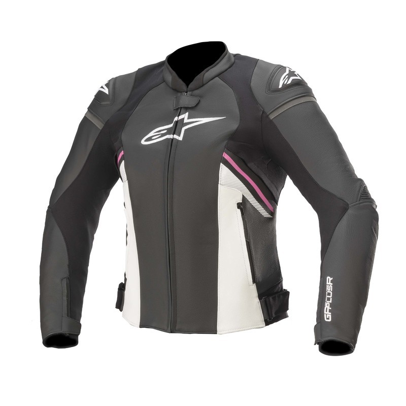 KURTKA SKÓRZANA ALPINESTARS LADY STELLA GP PLUS R V3 BLACK/WHITE/FUCHSIA 