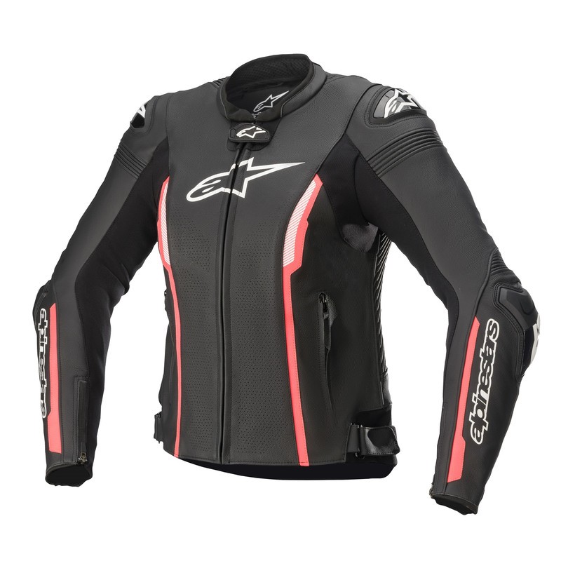 KURTKA SKÓRZANA ALPINESTARS LADY STELLA MISSILE V2 BLACK/DIVA PINK 