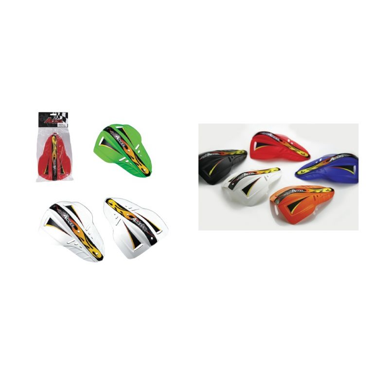 ACCEL ZAMIENNE LISTKI DO OSŁON RĄK (HANDBAR) ENDURO KOLOR BIAŁY (DO