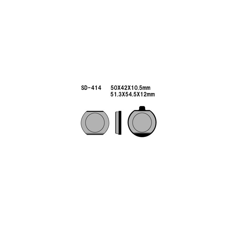 VESRAH KLOCKI HAMULCOWE KH33 PÓŁMETALICZNE KAWASAKI Z400/650/750/100
