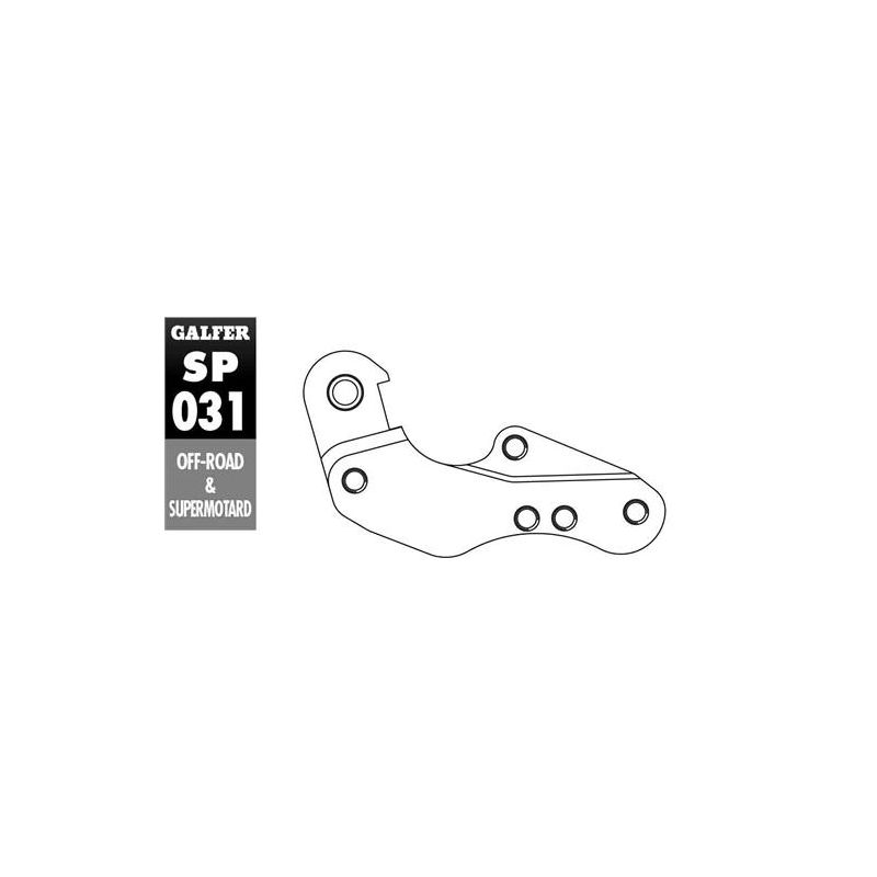 GALFER ADAPTER TARCZY HAMULCOWEJ 260MM YAMAHA WR/YZ 125 `01-07 YZF 250