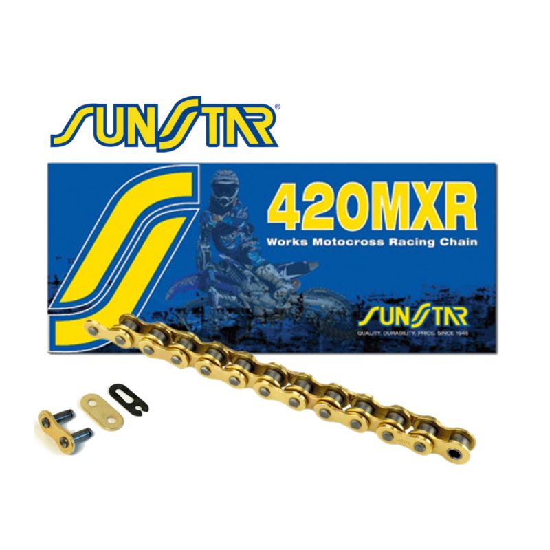 SUNSTAR ŁAŃCUCH NAPĘDOWY 420MXR-126G (420NZ3) MOTOCROSS DO 150 CCM 