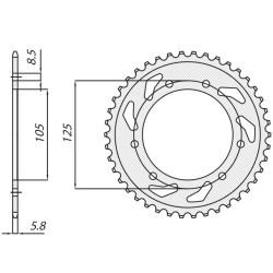 SUNSTAR ZĘBATKA TYLNA 4402...