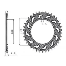 SUNSTAR ZĘBATKA TYLNA 4482...
