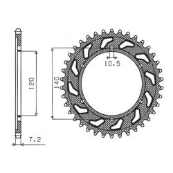 SUNSTAR ZĘBATKA TYLNA 5301...
