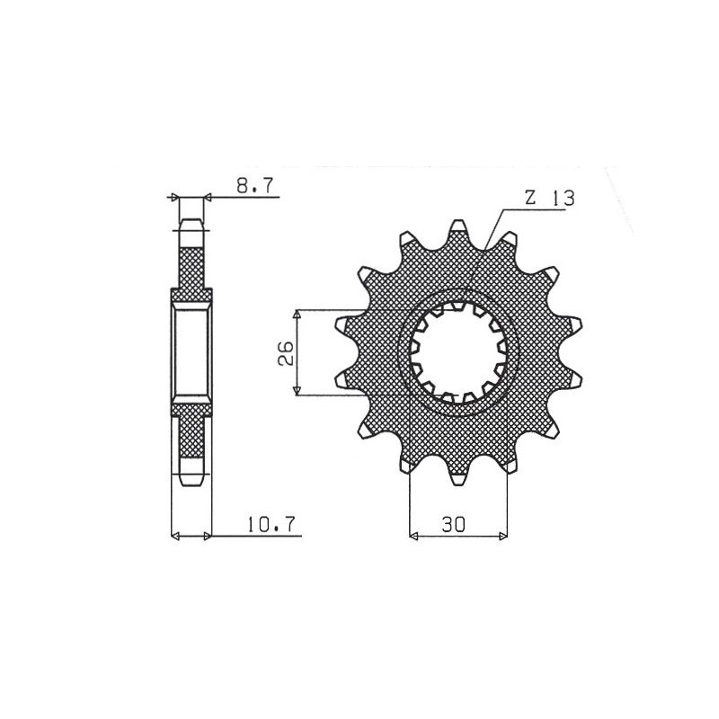 SUNSTAR ZĘBATKA PRZEDNIA 579 15 YAMAHA R1/ FJ 1200/ XJR (JTF579.15) (
