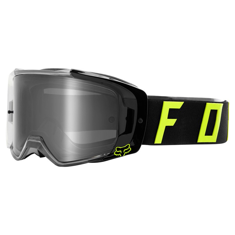 GOGLE FOX VUE PSYCIS BLACK/WHITE - SZYBA SPARK GREY (1 SZYBA W ZESTAWIE) ENDURO CROSS