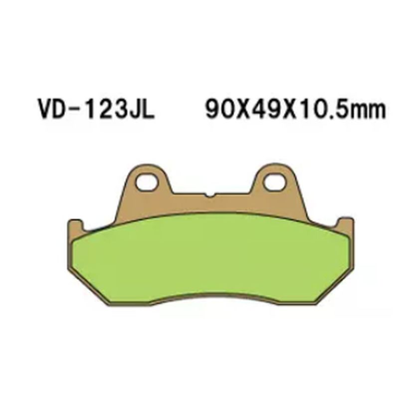VESRAH KLOCKI HAMULCOWE KH69/2 SPIEK METALICZNY (ZŁOTE) (MADE IN JAPA