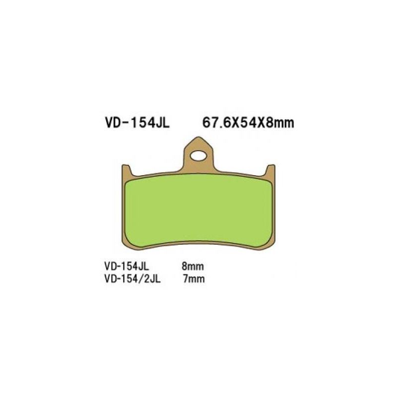 VESRAH KLOCKI HAMULCOWE KH187 SPIEK METALICZNY (ZŁOTE) (MADE IN JAPAN