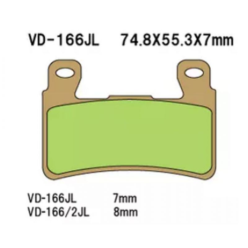 VESRAH KLOCKI HAMULCOWE KH265 / KH296 SPIEK METALICZNY (ZŁOTE) HONDA 