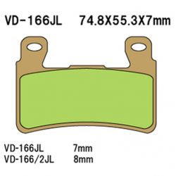 VESRAH KLOCKI HAMULCOWE KH265 / KH296 SPIEK METALICZNY (ZŁOTE) HONDA 