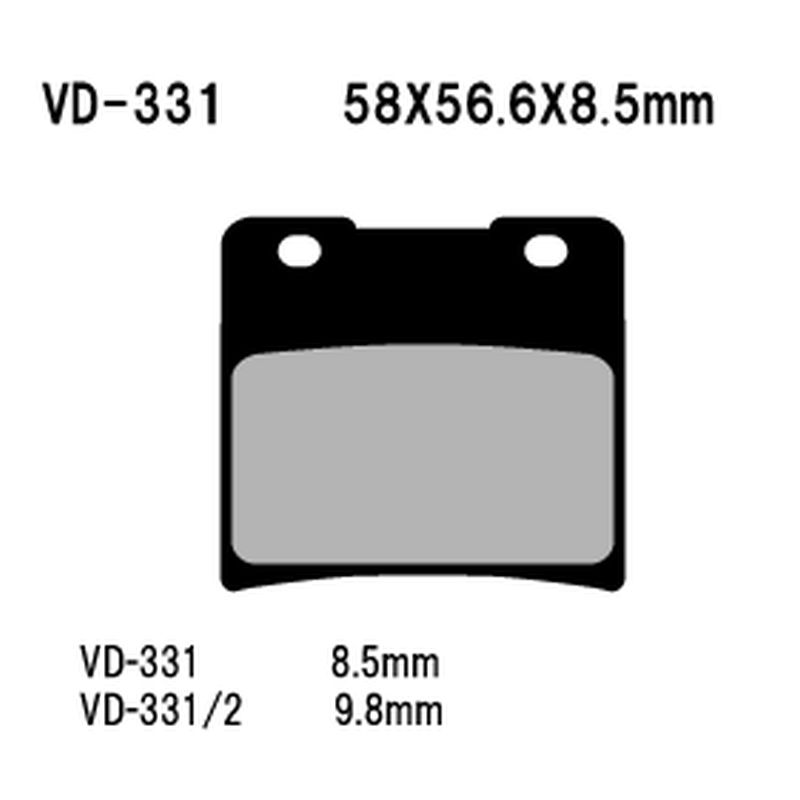 VESRAH KLOCKI HAMULCOWE KH103 SUZUKI VS600/750/800/1400 (MADE IN JAPAN