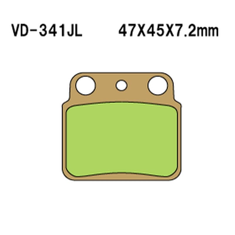VESRAH KLOCKI HAMULCOWE KH137 SPIEK METALICZNY (MADE IN JAPAN)