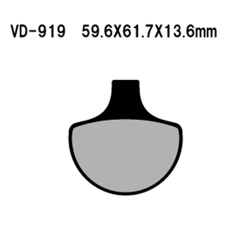 VESRAH KLOCKI HAMULCOWE KH94 HARLEY DAVIDSON PRZÓD (MADE IN JAPAN)