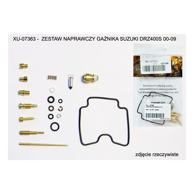 PSYCHIC ZESTAW NAPRAWCZY GAŹNIKA SUZUKI DRZ400S 00-09 (26-1107) (NA 1
