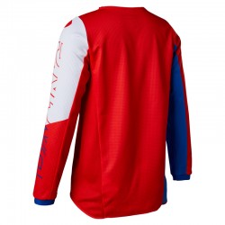 BLUZA FOX JUNIOR 180 SKEW WHITE/RED/BLUE  ENDURO CROSS