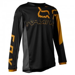 BLUZA FOX JUNIOR 180 SKEW BLACK/GOLD  ENDURO CROSS