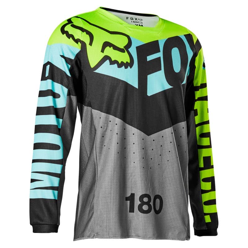 BLUZA FOX JUNIOR 180 TRICE TEAL  ENDURO CROSS