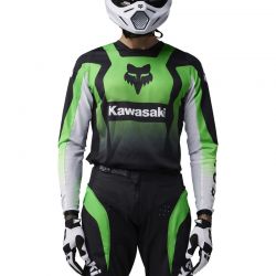 BLUZA FOX 180 KAWASAKI FLUO GREEN  ENDURO CROSS