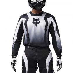 BLUZA FOX 180 LEAN BLACK/WHITE  ENDURO CROSS