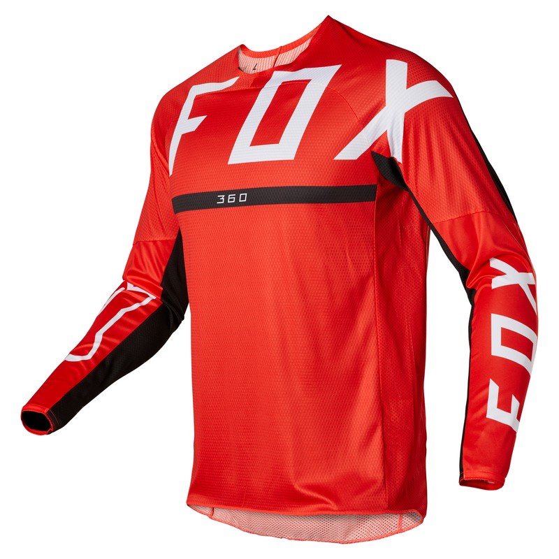 BLUZA FOX 360 MERZ FLUORESCENT RED  ENDURO CROSS