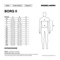 KURTKA TEKSTYLNA REBELHORN BORG II BLACK 