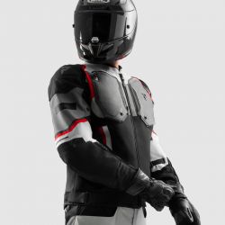 KURTKA TEKSTYLNA REBELHORN BORG II BLACK/GREY/RED 