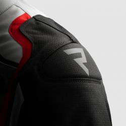 KURTKA TEKSTYLNA REBELHORN BORG II BLACK/GREY/RED 