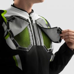 KURTKA TEKSTYLNA REBELHORN BORG II BLACK/GREY/FLUO YELLOW 