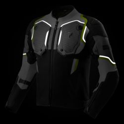 KURTKA TEKSTYLNA REBELHORN BORG II BLACK/GREY/FLUO YELLOW 