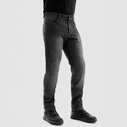 SPODNIE JEANS REBELHORN BRONCO MONOLAYER WASHED BLACK 
