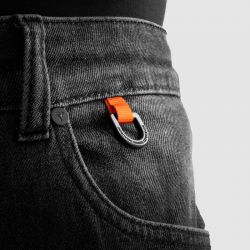 SPODNIE JEANS REBELHORN BRONCO MONOLAYER WASHED BLACK 