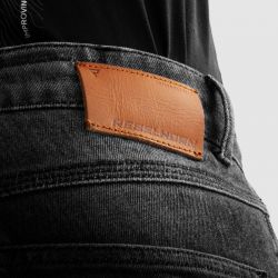 SPODNIE JEANS REBELHORN BRONCO MONOLAYER WASHED BLACK 