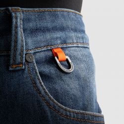 SPODNIE JEANS REBELHORN BRONCO MONOLAYER WASHED BLUE 