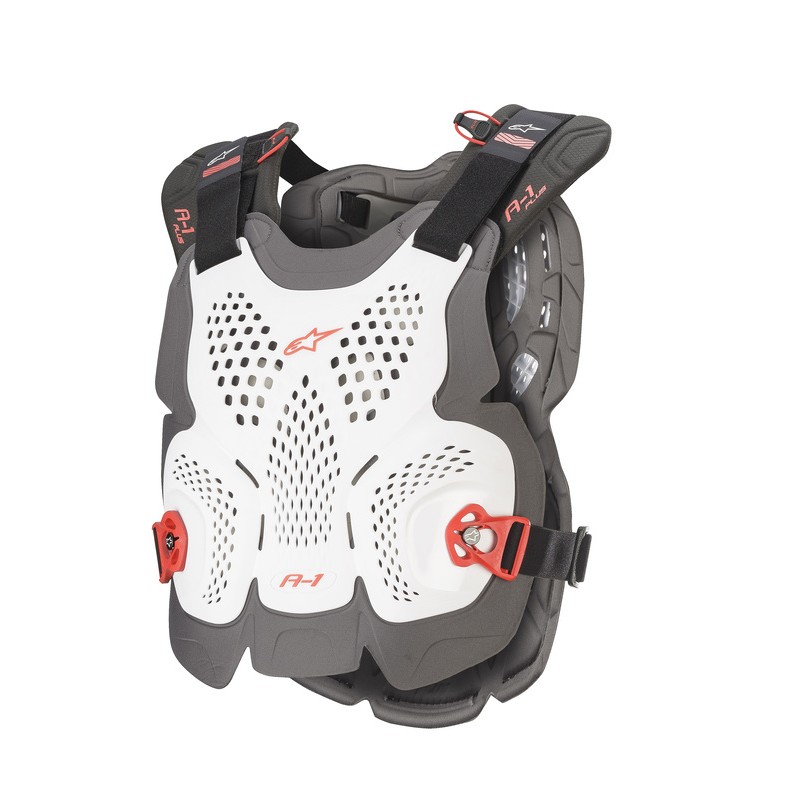 OCHRANIACZ KLATKI PIERSIOWEJ ALPINESTARS A-1 PLUS WHITE/ANTHRACITE/RED 