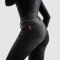 SPODNIE JEANS REBELHORN BRONCO MONOLAYER LADY WASHED BLACK 