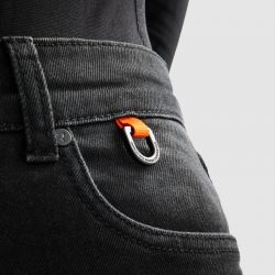 SPODNIE JEANS REBELHORN BRONCO MONOLAYER LADY WASHED BLACK 