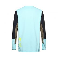 KOSZULKA ROWEROWA Z DŁUGIM RĘKAWEM FOX DEFEND ELEVATED LIGHT BLUE  ENDURO CROSS