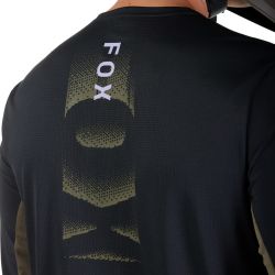 KOSZULKA ROWEROWA Z DŁUGIM RĘKAWEM FOX DEFEND PARK BLACK  ENDURO CROSS