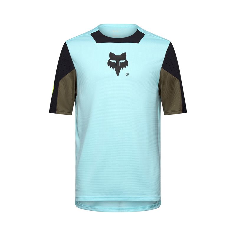 KOSZULKA ROWEROWA FOX DEFEND LIGHT BLUE ENDURO CROSS KOSZULKA ROWEROWA FOX DEFEND LIGHT BLUE ENDURO CROSS