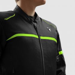 KURTKA TEKSTYLNA REBELHORN ECHO BLACK/FLUO YELLOW 